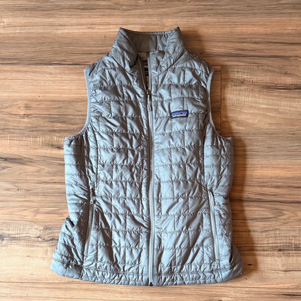 Gray Quilted Vest